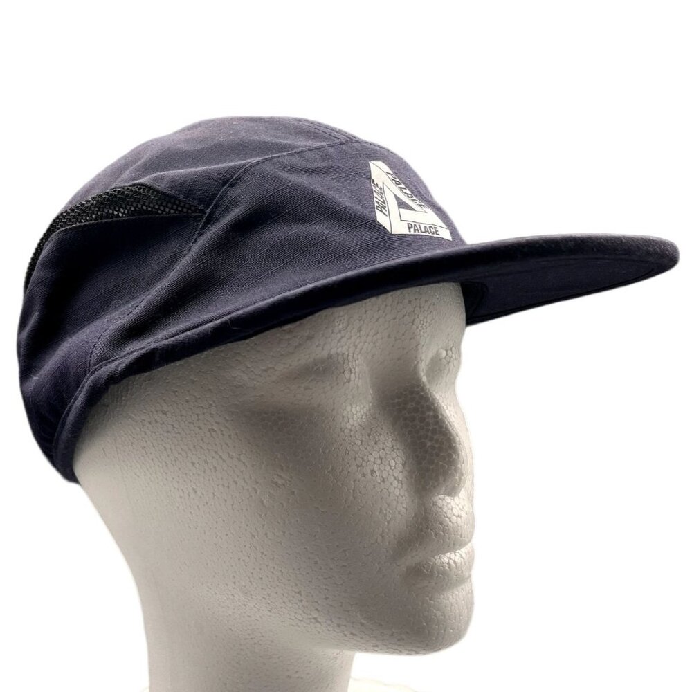 Palace Logo Navy Blue Tri-Cool Shell Runner Style Adjustable Strap back Hat Cap